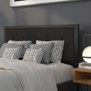 Flash Furniture Bristol Metal Tufted Upholstered Queen Size Headboard in Black Fabric HG-HB1725-Q-BK-GG